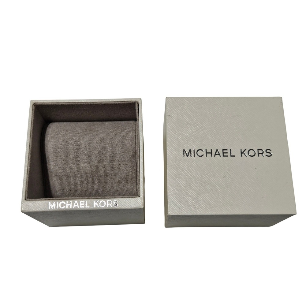 Michael Kors EMPTY Cream Textured Watch Box Michael Kors Replacement Case Pillow